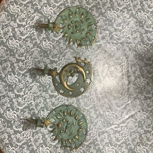 Vintage PartyLite Sconces set of 3